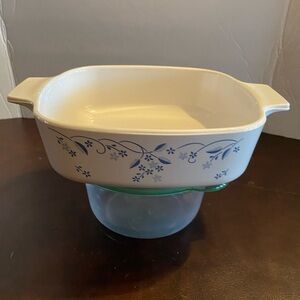 Corningware blue daisy